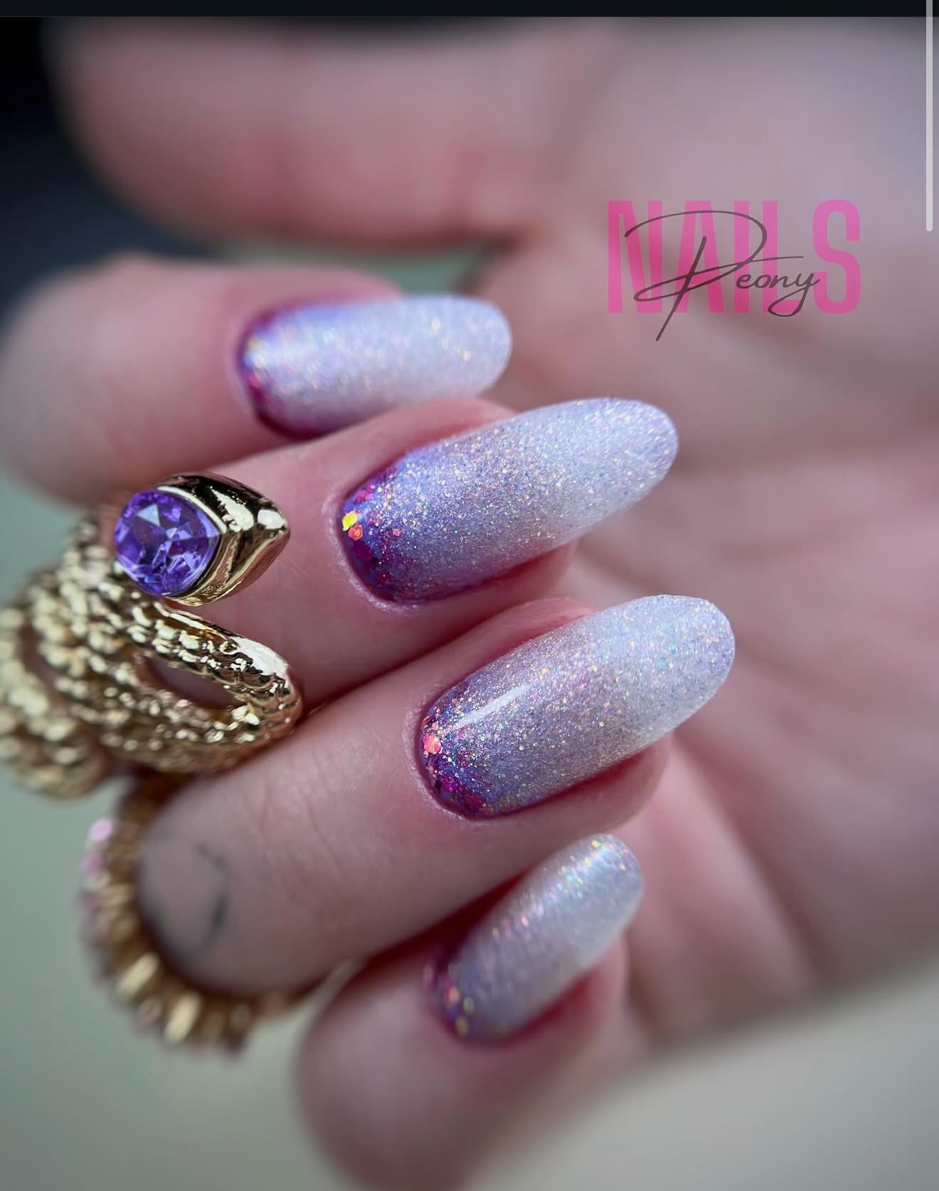 Nail art floral